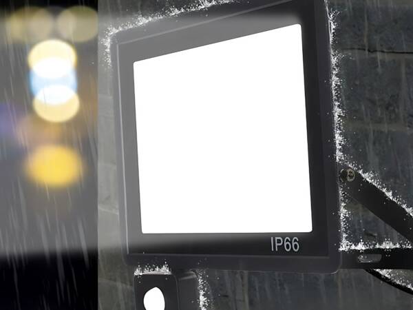 Halogen floodlight led 20w 6000k with dusk-to-dawn sensor ip66