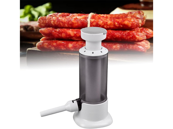 Hand sausage stuffer with 4 tips vertical spritzer machine