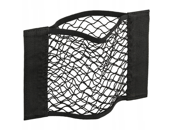 Handle organiser mesh bag with velcro fastener for car boot 30x25