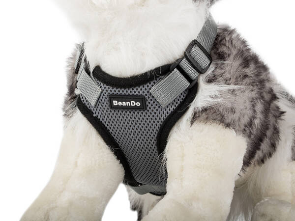 Harness pressureless dog walking harness handle light soft strong buckle xl