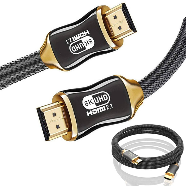 Hdmi 2.1 video cable ultra high speed 8k 60hz 4k 120hz hq gold 3m