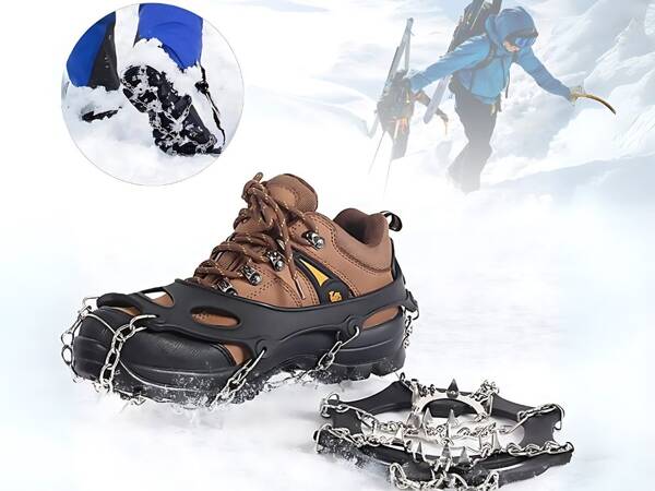 Hiking crampons for shoes in the mountains spikes chains anti-slip 36-40