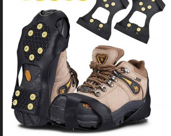 Hiking crampons spikes anti-slip overlays 42-45