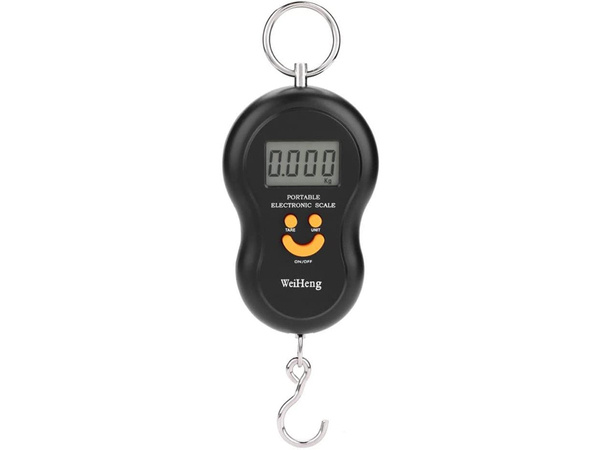 Hook-and-leave travel scale lcd 50kg
