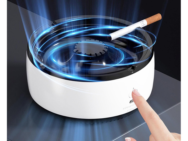 Intelligent car ashtray self-extinguishing smokeless cleaner