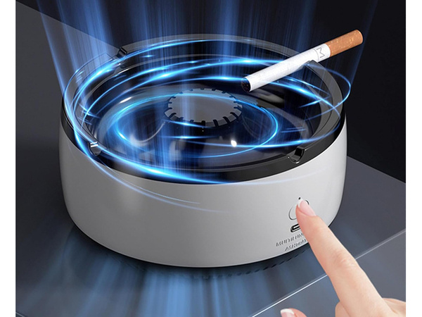 Intelligent car ashtray self-extinguishing smokeless cleaner