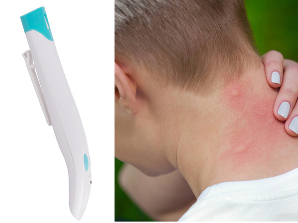 Itching relief device for insect bites