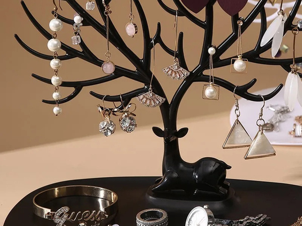 Jewellery stand bracelets earrings organiser deer tree display