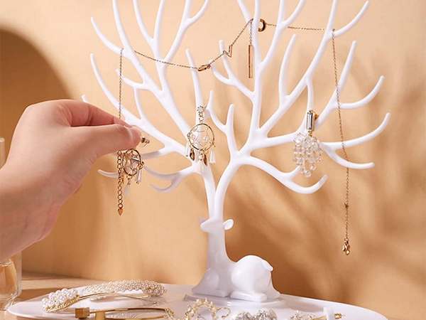 Jewellery stand bracelets earrings organiser deer tree display