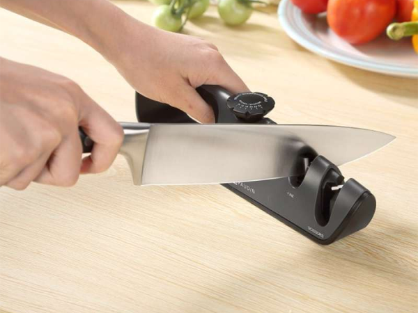 Knife sharpener kitchen scissors sharpening non-slip adjustment