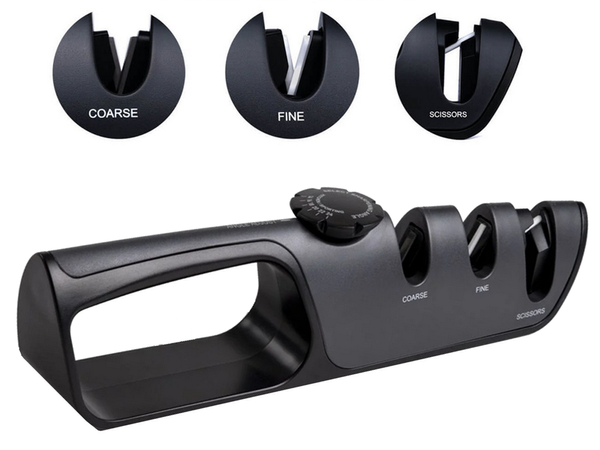 Knife sharpener kitchen scissors sharpening non-slip adjustment