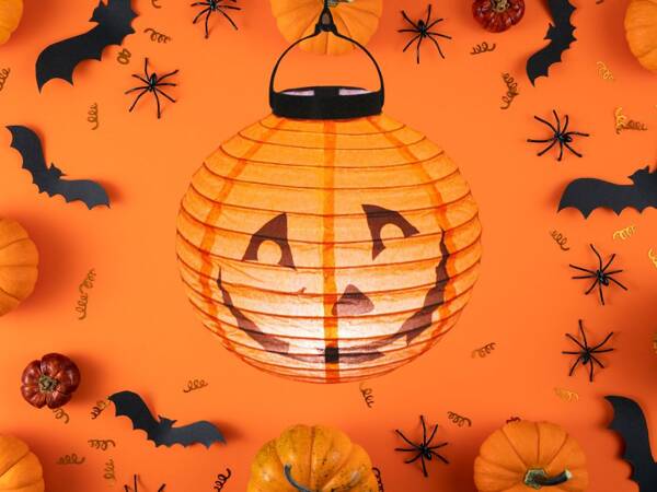 Lantern pumpkin led glowing decoration halloween paper decoration