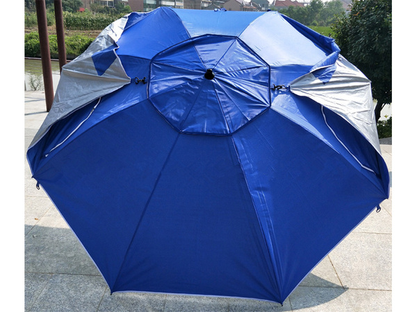 Large beach umbrella garden folding screen 2in1