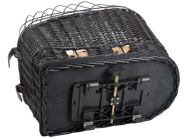 Large bicycle basket carrier woven bicycle basket for dog cat luggage