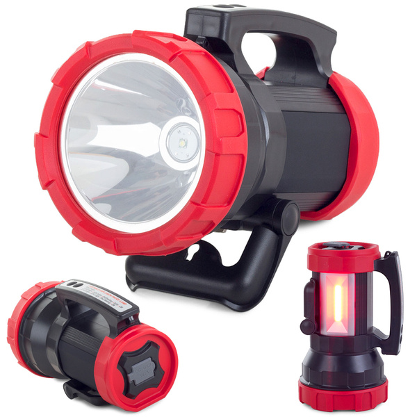 Led flashlight searchlight xm-l l2 rechargeable + cob