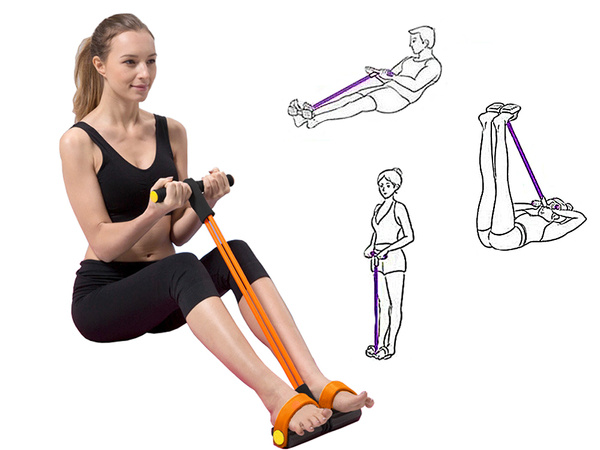 Leg expander for abdominal fitness thighs