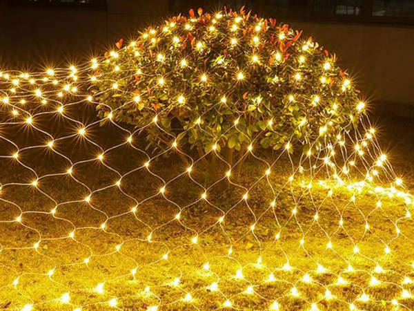 Light screen curtain 100 led christmas lights exterior white warm 1x2m