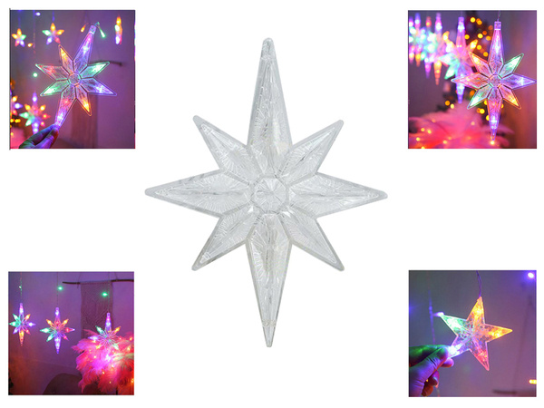 Lights garland stars light curtain 138 led