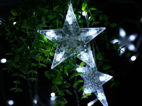 Lights garland stars light curtain 138 led