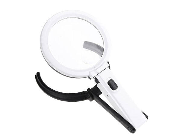 Loupe magnifying glass illuminated 1.8x 138mm