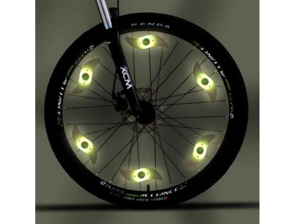 Luminous spoke cap led wheel bicycle motorbike