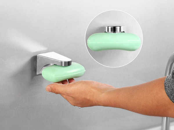 Magnetic soap dish hanging magnet soap holder wall-mounted modern