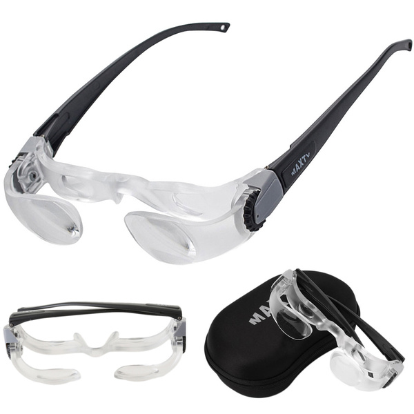 Magnifying glass zoom glasses for reading viewing pluses