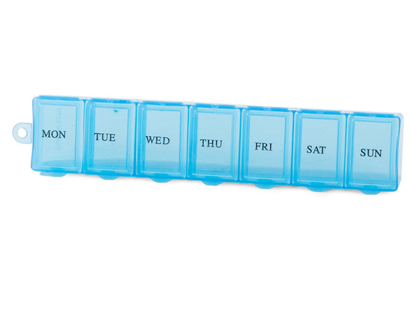 Medication container weekly medication cassette supplement organiser 7 days