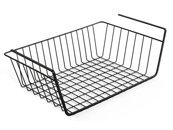 Metal basket suspended kitchen shelf hanging shelf organiser