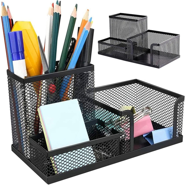 Metal desk organiser 3 compartments