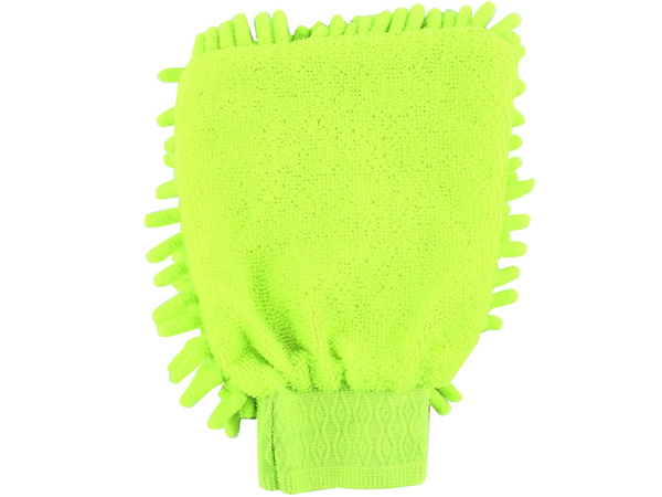 Microfibre cloth glove for cleaning the car wash on the hand