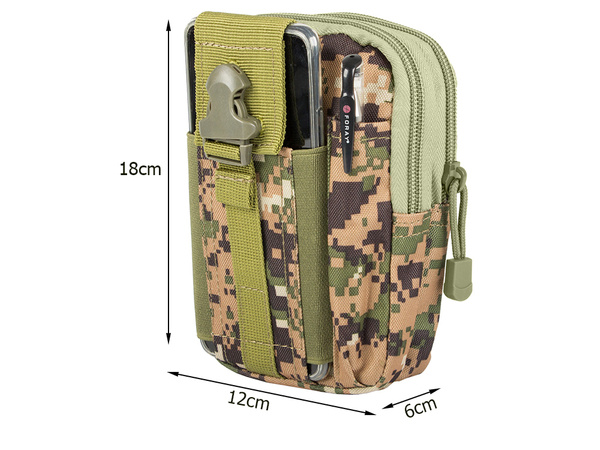 Military tactical molle belt pouch