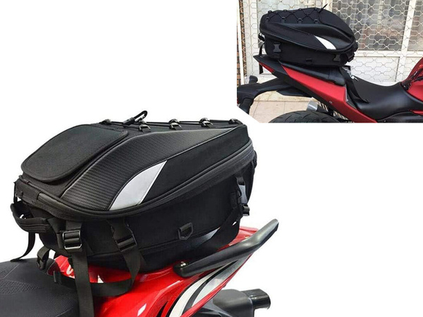 Motorbike backpack motorbike helmet waterproof bag pannier seat 2in1