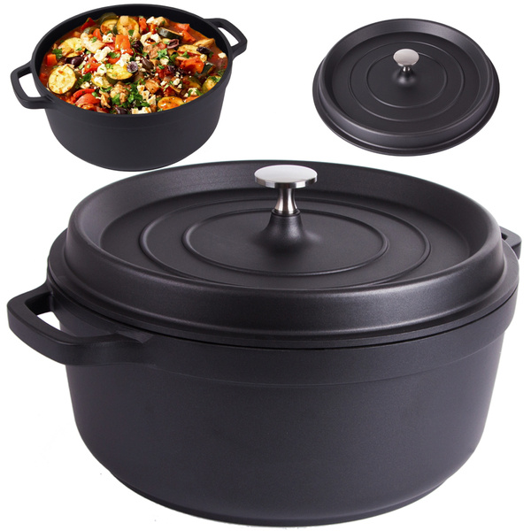 Non stick non stick cooking pot induction gas lid 7l