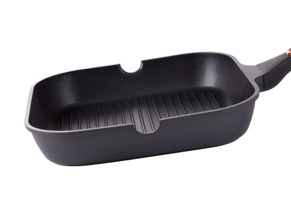 Non stick non-stick grill pan induction gas 28cm