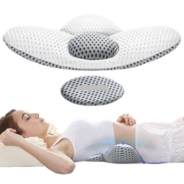 Orthopaedic back pillow lumbar support