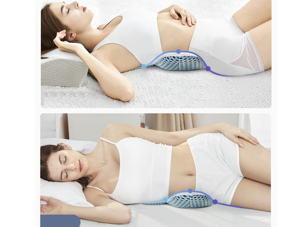 Orthopaedic back pillow lumbar support