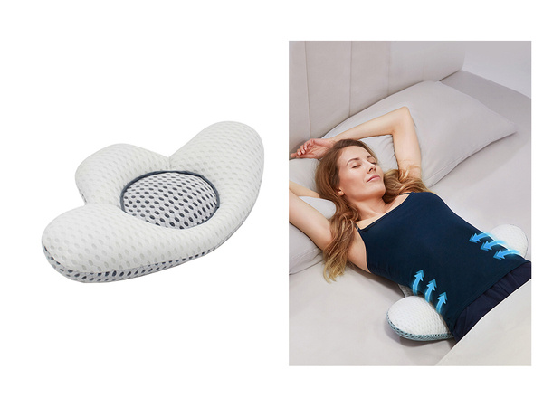 Orthopaedic back pillow lumbar support