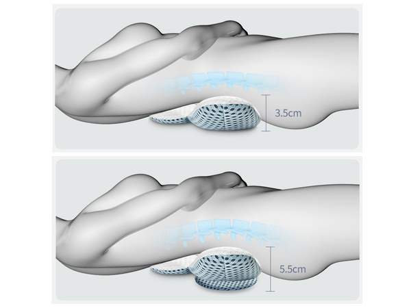 Orthopaedic back pillow lumbar support