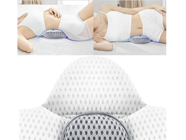 Orthopaedic back pillow lumbar support