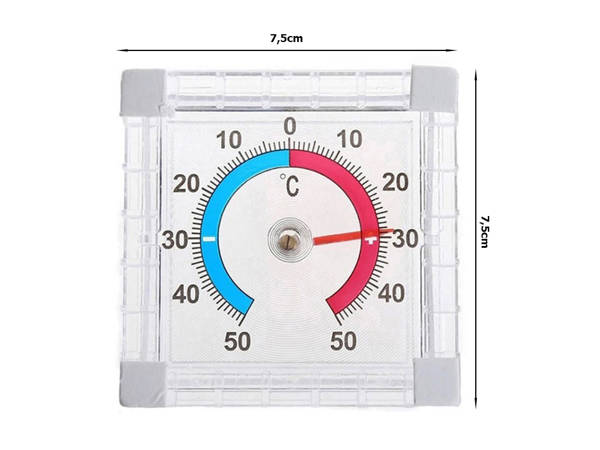 Outside window self-adhesive thermometer window