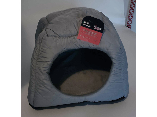 PET BED HOUSE GRAY (36)