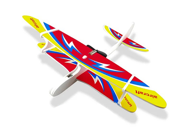 Polystyrene aeroplane flying foam usb led glider dart motor