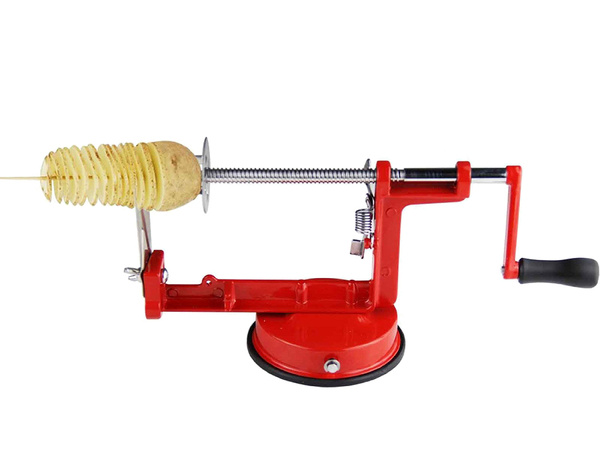 Potato chip machine twisted fryer