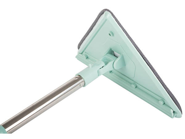 Rotary mop pull-out flat triangular squeegee