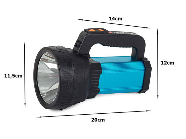 Searchlight power bank solar led xm-l l2 cob