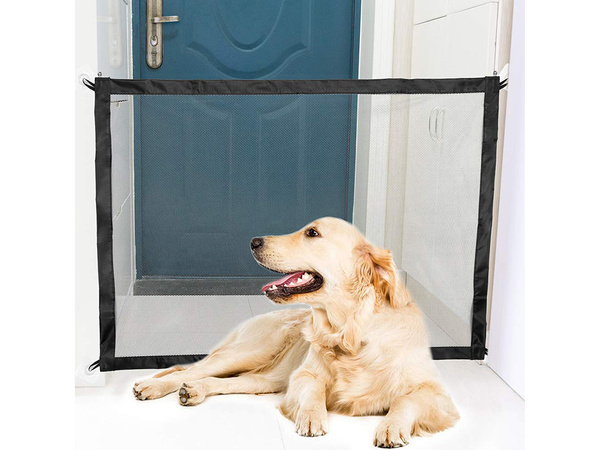 Security gate partition dog cat door
