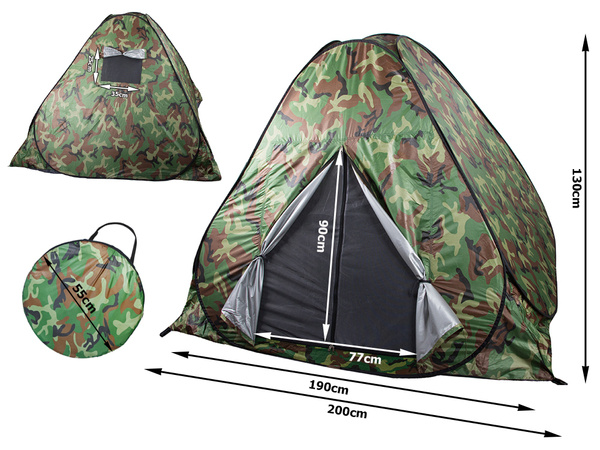 Self-folding tourist tent automatic moro