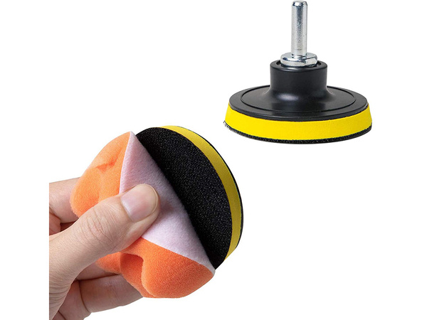 Set of polishing sponges pads for drill 80mm