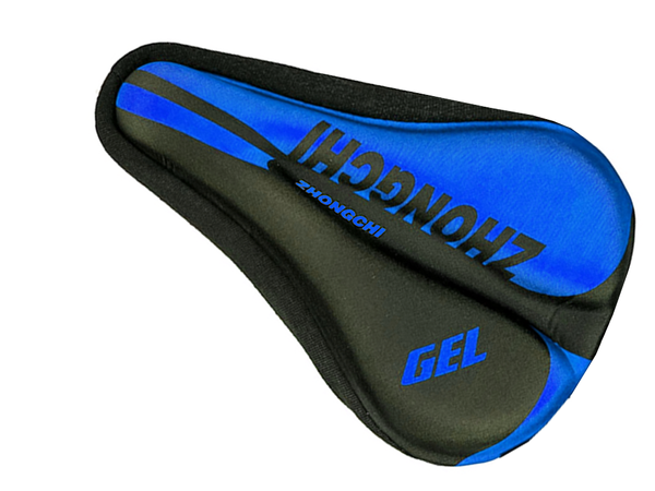 Shock-absorbing gel pad for bicycle saddle 3d cover profiled